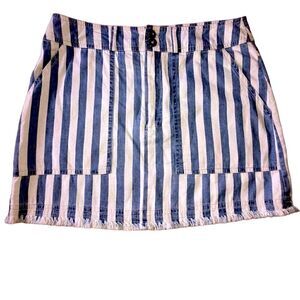 Jack by BB Dekota size 4 striped cut off skirt